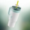 Tumbler Bottles White Green