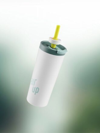Tumbler Bottles White Green