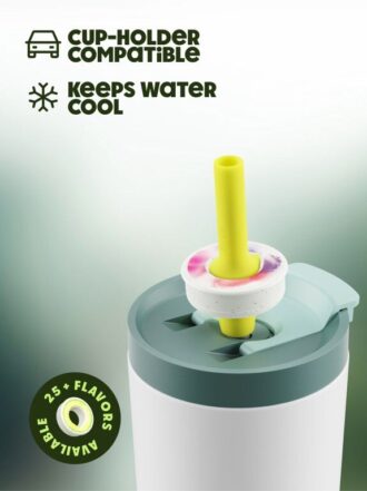 Tumbler Bottles White Green