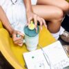 Tumbler Bottles White Green